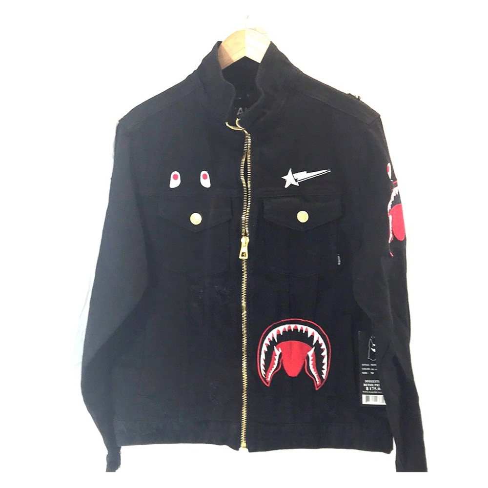 Makobi patched denim jacket